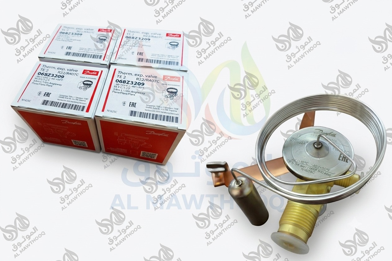DANFOSS THERMOSTATIC EXPANSION VALVE TE2 R22 R407C 068Z3209 Supplier in Dubai, Abu Dhabi, UAE, Doha, Qatar, Manama, Bahrain, Kuwait, Muscat, Sohar, Oman, KSA, Middle East & Africa